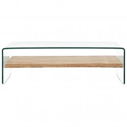 Acquista Tavolino da Caffè Trasparente 98x45x31 cm in Vetro Temperato con riferimento GHV-284743 della ditta GARDENHOME