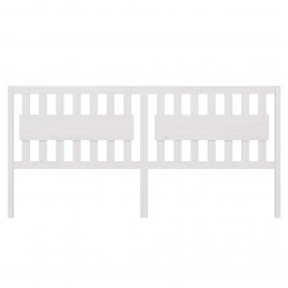 Acquista Testiera per Letto Bianca 205,5x4x100 cm Legno Massello di Pino con riferimento GHV-818591 della ditta GARDENHOME
