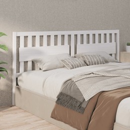 Acquista Testiera per Letto Bianca 205,5x4x100 cm Legno Massello di Pino con riferimento GHV-818591 della ditta GARDENHOME