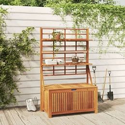 Acquista Contenitore con Traliccio 99x50x160 cm in Legno Massello Acacia con riferimento GHV-318760 della ditta GARDENHOME