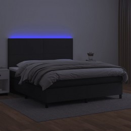 Acquista Giroletto a Molle con Materasso e LED Nero 180x200cm Similpelle con riferimento GHV-3135837 della ditta GARDENHOME
