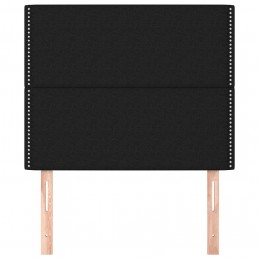 Acquista Testiera 2 pz Nera 90x5x78/88 cm in Tessuto con riferimento GHV-3116176 della ditta GARDENHOME
