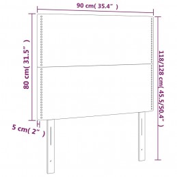 Acquista Testiera 2 pz Nera 90x5x78/88 cm in Tessuto con riferimento GHV-3116176 della ditta GARDENHOME