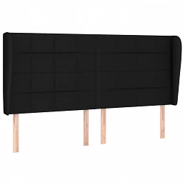 Acquista Testiera ad Orecchio Nera 163x23x118/128 cm in Tessuto con riferimento GHV-3117964 della ditta GARDENHOME
