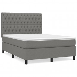 Acquista Giroletto a Molle con Materasso Grigio Scuro 140x200cm Tessuto con riferimento GHV-3142018 della ditta GARDENHOME