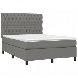 Acquista Giroletto a Molle con Materasso Grigio Scuro 140x200cm Tessuto con riferimento GHV-3142018 della ditta GARDENHOME