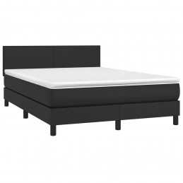 Acquista Giroletto a Molle con Materasso Nero 140x200 cm in Similpelle con riferimento GHV-3141005 della ditta GARDENHOME