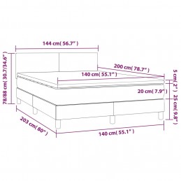Acquista Giroletto a Molle con Materasso Nero 140x200 cm in Similpelle con riferimento GHV-3141005 della ditta GARDENHOME