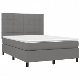 Acquista Letto a Molle Materasso e LED Grigio Scuro 140x200cm in Tessuto con riferimento GHV-3134878 della ditta GARDENHOME