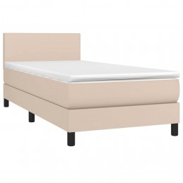 Acquista Giroletto a Molle con Materasso Cappuccino 100x200cm Similpelle con riferimento GHV-3140992 della ditta GARDENHOME