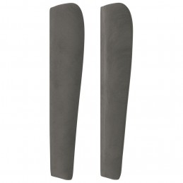 Acquista Testiera ad Orecchio Grigio Scuro 83x23x118/128 cm in Velluto con riferimento GHV-3118225 della ditta GARDENHOME