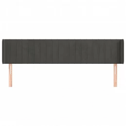 Acquista Testiera ad Orecchio Grigio Scuro 163x16x78/88 cm in Velluto con riferimento GHV-3119061 della ditta GARDENHOME