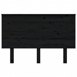Acquista Testiera per Letto Nera 124x6x82,5 cm in Legno Massello di Pino con riferimento GHV-819164 della ditta GARDENHOME
