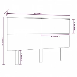 Acquista Testiera per Letto Nera 124x6x82,5 cm in Legno Massello di Pino con riferimento GHV-819164 della ditta GARDENHOME