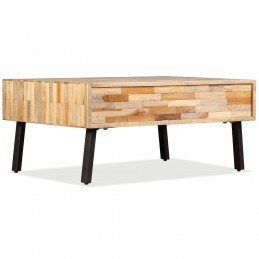 Acquista Tavolino da Caffè in Legno di Teak Rigenerato 90x65x40 cm con riferimento GHV-245404 della ditta GARDENHOME