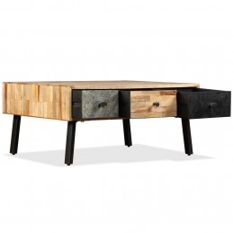 Acquista Tavolino da Caffè in Legno di Teak Rigenerato 90x65x40 cm con riferimento GHV-245404 della ditta GARDENHOME