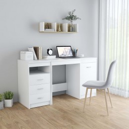 Acquista Scrivania Bianca 140x50x76 cm in Legno Multistrato con riferimento GHV-3054780 della ditta GARDENHOME