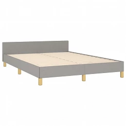 Acquista Giroletto con Testiera Grigio Chiaro 140x200 cm in Tessuto con riferimento GHV-3124976 della ditta GARDENHOME