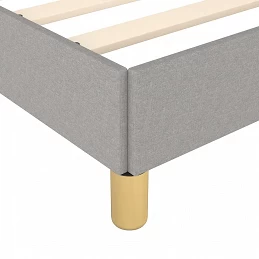 Acquista Giroletto con Testiera Grigio Chiaro 140x200 cm in Tessuto con riferimento GHV-3124976 della ditta GARDENHOME