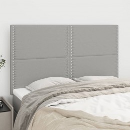 Acquista Testiere 4 pz Grigio Chiaro 72x5x78/88 cm in Tessuto con riferimento GHV-3116190 della ditta GARDENHOME