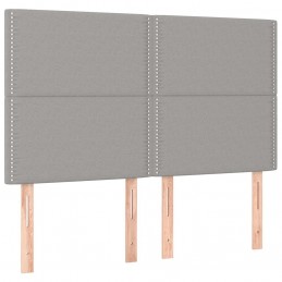 Acquista Testiere 4 pz Grigio Chiaro 72x5x78/88 cm in Tessuto con riferimento GHV-3116190 della ditta GARDENHOME