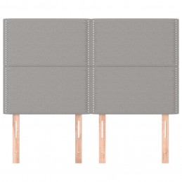 Acquista Testiere 4 pz Grigio Chiaro 72x5x78/88 cm in Tessuto con riferimento GHV-3116190 della ditta GARDENHOME
