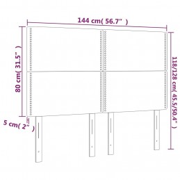 Acquista Testiere 4 pz Grigio Chiaro 72x5x78/88 cm in Tessuto con riferimento GHV-3116190 della ditta GARDENHOME
