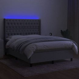Acquista Letto a Molle Materasso e LED Grigio Chiaro 140x200 cm Tessuto con riferimento GHV-3138557 della ditta GARDENHOME