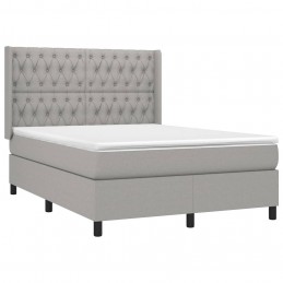 Acquista Letto a Molle Materasso e LED Grigio Chiaro 140x200 cm Tessuto con riferimento GHV-3138557 della ditta GARDENHOME