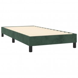 Acquista Letto a Molle con Materasso e LED Verde Scuro 90x200cm Velluto con riferimento GHV-3134624 della ditta GARDENHOME