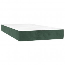 Acquista Letto a Molle con Materasso e LED Verde Scuro 90x200cm Velluto con riferimento GHV-3134624 della ditta GARDENHOME