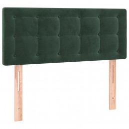 Acquista Letto a Molle con Materasso e LED Verde Scuro 90x200cm Velluto con riferimento GHV-3134624 della ditta GARDENHOME