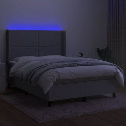Acquista Letto a Molle Materasso e LED Grigio Chiaro 140x200 cm Tessuto con riferimento GHV-3138237 della ditta GARDENHOME