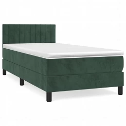 Acquista Giroletto a Molle con Materasso Verde Scuro 90x200 cm Velluto con riferimento GHV-3141404 della ditta GARDENHOME