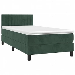 Acquista Giroletto a Molle con Materasso Verde Scuro 90x200 cm Velluto con riferimento GHV-3141404 della ditta GARDENHOME