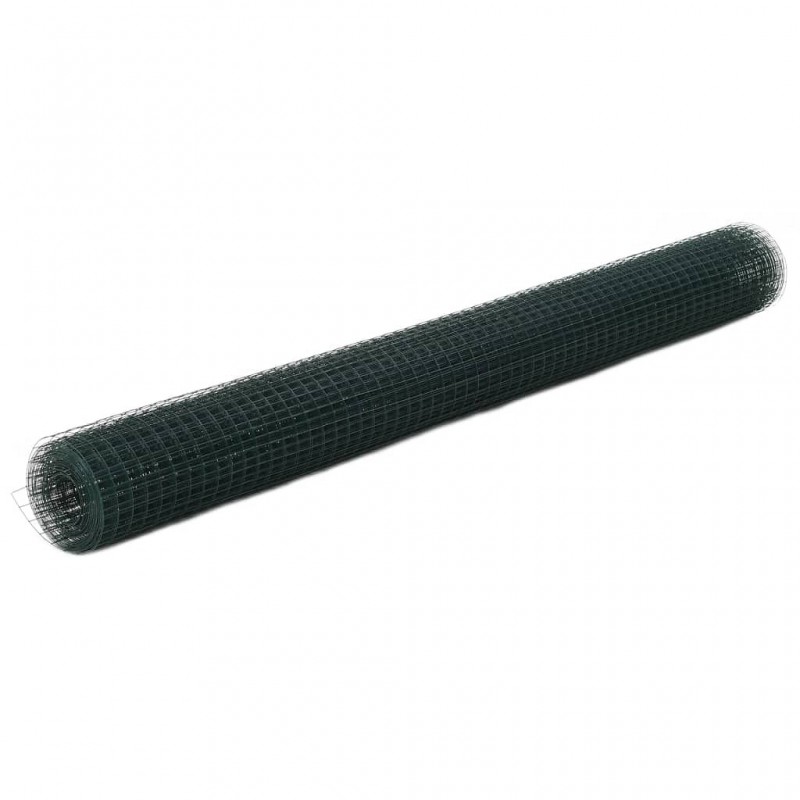 Acquista Recinzione in Rete per Pollaio in Acciaio e PVC 25x1,5 m Verde con riferimento GHV-143635 della ditta GARDENHOME