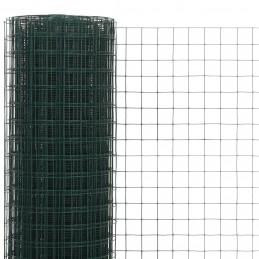 Acquista Recinzione in Rete per Pollaio in Acciaio e PVC 25x1,5 m Verde con riferimento GHV-143635 della ditta GARDENHOME