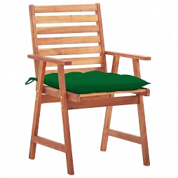 Acquista Sedie da Pranzo da Esterni con Cuscini 3 pz Massello di Acacia con riferimento GHV-3064367 della ditta GARDENHOME