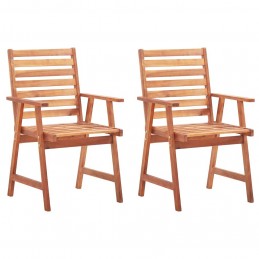 Acquista Sedie da Pranzo da Esterni con Cuscini 2 pz Massello di Acacia con riferimento GHV-3064325 della ditta GARDENHOME