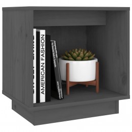 Acquista Comodino Grigio 40x30x40 cm in Legno Massello di Pino con riferimento GHV-813339 della ditta GARDENHOME