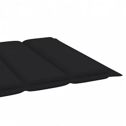Acquista Cuscino per Lettino Prendisole Nero 200x50x3 cm in Tessuto con riferimento GHV-314195 della ditta GARDENHOME