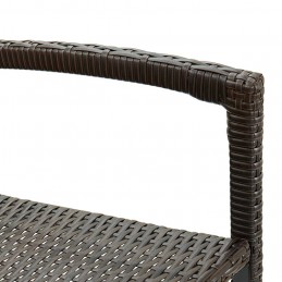Acquista Sgabelli da Bar 4 pz Marroni in Polyrattan con riferimento GHV-313454 della ditta GARDENHOME