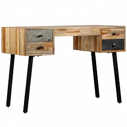 Acquista Scrivania in Legno Massello di Teak Rigenerato 110x50x76 cm con riferimento GHV-245402 della ditta GARDENHOME