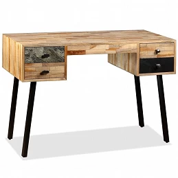 Acquista Scrivania in Legno Massello di Teak Rigenerato 110x50x76 cm con riferimento GHV-245402 della ditta GARDENHOME
