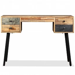 Acquista Scrivania in Legno Massello di Teak Rigenerato 110x50x76 cm con riferimento GHV-245402 della ditta GARDENHOME