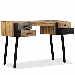 Acquista Scrivania in Legno Massello di Teak Rigenerato 110x50x76 cm con riferimento GHV-245402 della ditta GARDENHOME