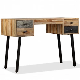 Acquista Scrivania in Legno Massello di Teak Rigenerato 110x50x76 cm con riferimento GHV-245402 della ditta GARDENHOME