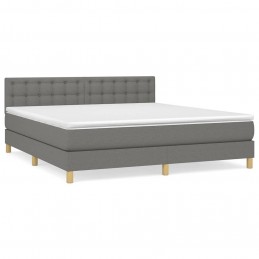 Acquista Giroletto a Molle con Materasso Grigio Scuro 180x200 cm Tessuto con riferimento GHV-3140954 della ditta GARDENHOME