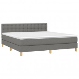 Acquista Giroletto a Molle con Materasso Grigio Scuro 180x200 cm Tessuto con riferimento GHV-3140954 della ditta GARDENHOME