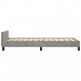 Acquista Giroletto con Testiera Grigio Chiaro 90x190 cm in Velluto con riferimento GHV-3125849 della ditta GARDENHOME